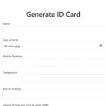 ID Card Generator